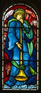 Hoarwithy, St Catherine, Angelo trombettista da Edward Burne Jones