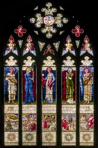 Oxford, Harris Manchester College, Finestra occidentale da Edward Burne Jones