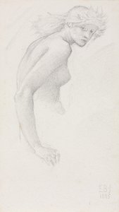 Studio di una figura femminile da Edward Burne Jones
