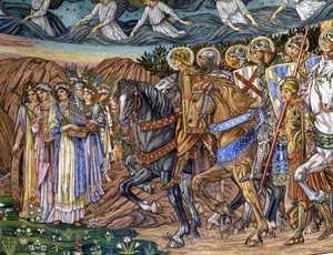 La Vergine e i Santi Martiri, 1880-90 da Edward Burne Jones