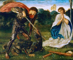 La lotta: San Giorgio uccide il drago VI