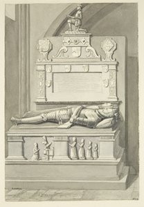 Monumento a Sir Henry Newton e Lady Newton nella Cattedrale di Bristol da Edward Cashin