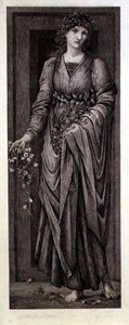 Flora, inciso da Eugene Gaujean (1850-1900) pub. da Thomas Agnew & Sons
