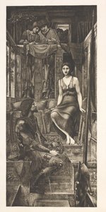 Re Cophetua e la mendicante da Edward Coley (after) Burne Jones