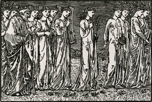 La Processione verso la Collina da Edward Coley (after) Burne Jones