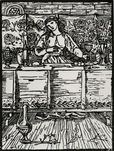 La canzone mentre mangia da Edward Coley (after) Burne Jones