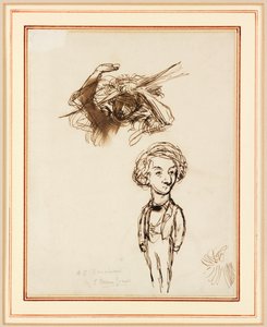 Caricatura di Algernon Charles Swinburne da Edward Coley Burne Jones