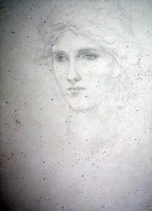 Studio della testa - Bessie Keane da Edward Coley Burne Jones