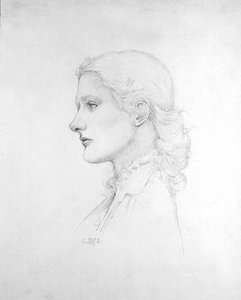 Ritratto di Lucy Merrill da Edward Coley Burne Jones