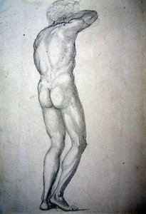 Studio di un nudo in piedi, c.1873