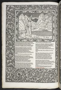 Le Opere di Geoffrey Chaucer ora nuovamente stampate con immagini disegnate da Sir Edward Burne-Jones da Edward Coley Burne Jones