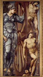 La ruota della fortuna. Dipinto di Edward Burne-Jones