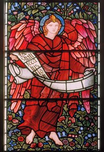 Angelo che Tiene una Pergamena, Finestra Est da Edward Burne Jones