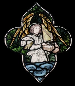 Angelo con organo da Edward Burne Jones
