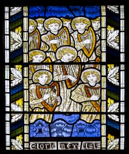 Cambridge, Tutti i Santi, Morris Marshall & Faulkner & Co, Edward Burne-Jones, Gloria In Excelsis, 1866 da Edward Burne Jones
