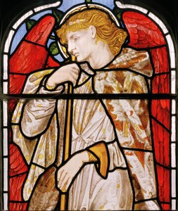 Cheddleton, Morris, Marshall, Faulkner & Co, Edward Burne-Jones, Angelo con tromba
