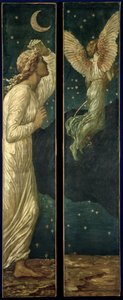 Cupido e Psiche - Murali di Palace Green - Cupido vola via da Psiche da Edward Burne Jones