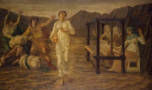 Cupido e Psiche - Murali di Palace Green - Psiche incaricata da Venere, 1881 da Edward Burne Jones