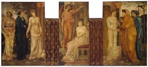 Cupido e Psiche - Murali di Palace Green - Le Sorelle di Psiche la visitano a Casa di Cupido