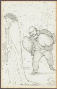 Dante Gabriel Rossetti porta cuscini a Jane Morris da Edward Burne Jones
