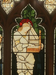 Dettaglio di Santa Cecilia da Edward Burne Jones
