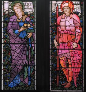 Dorothy e San Giorgio in Armatura Rosa, Finestra Est da Edward Burne Jones
