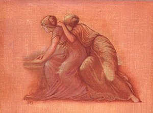 Figure su un balcone da Edward Coley Burne Jones