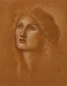 Testa di donna, 1890 da Edward Burne Jones
