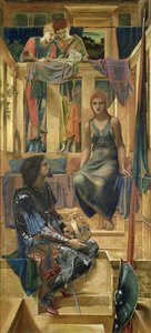 Re Cophetua e la mendicante - Studio per cartone da Edward Burne Jones