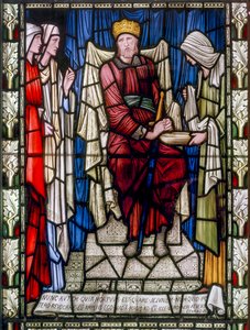 Re Davide e Carità, c.1896 da Edward Burne Jones