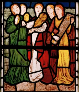 Fanciulle Musiciste, dal Cantico dei Cantici da Edward Burne Jones
