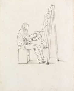 Auto-caricatura, 1874 da Edward Burne Jones