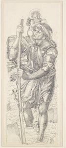 San Cristoforo e il Cristo Bambino da Edward Coley Burne Jones