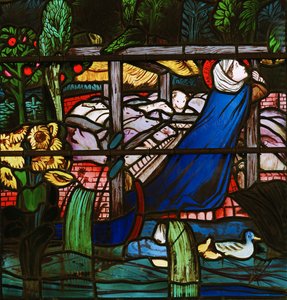 Santa Frideswide (dettaglio), 1859 da Edward Burne Jones