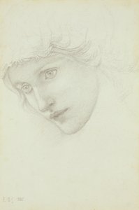 Studio per la Testa di una Sirena da Edward Burne Jones