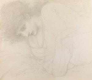 Studio di Mary Cassavetti da Edward Burne Jones