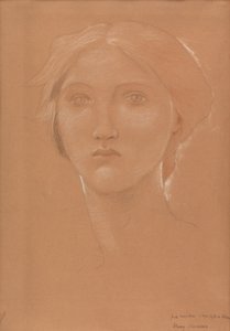 Studio della testa di Margaret Burne-Jones per 