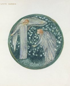 Il libro dei fiori: XXXIV. Giardino bianco, 1905 da Edward Burne Jones