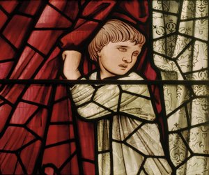 La finestra del Giudizio Universale (dettaglio) da Edward Burne Jones