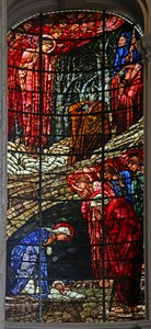 La Natività e Annunciazione ai Pastori da Edward Burne Jones