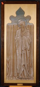 La Vergine Maria: cartone per una vetrata ad Ashton-under-Lyne, c.1892 da Edward Burne Jones