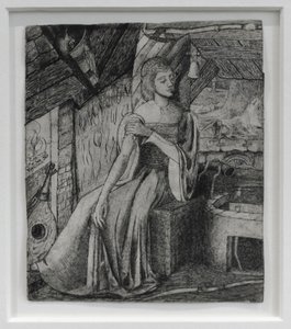 Soggetto non identificato, possibilmente la figlia di Cupido presso la sua fucina da Edward Coley Burne Jones