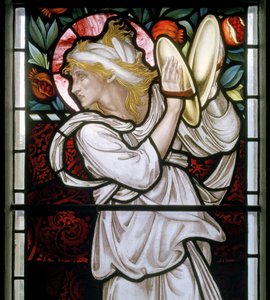 Waterford, St Michael e Tutti gli Angeli, Morris & Co., Edward Burne-Jones, Miriam (dettaglio), 1872