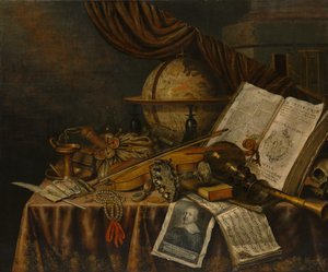 Natura morta di vanitas da Edward Collier