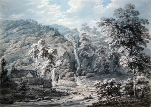 Una cascata a Corwen, Galles del Nord da Edward Dayes