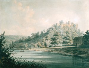 Castello di Goodrich sul Fiume Wye da Edward Dayes