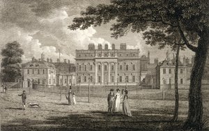 Vista di Buckingham House, inciso da W. Knight, pubblicato 1799