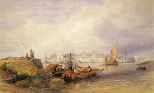 Ospedale di Greenwich sul Tamigi da Edward Duncan