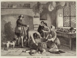 Preparazione del cesto di Natale da Edward Duncan