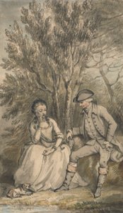 Illustrazione a Un Viaggio Sentimentale: Episodio: Maria e il Suo Cane Sylvia da Edward Edwards